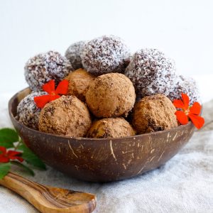 Coconut Chocolate Fudge Truffles