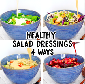 4 Healthy Salad Dressings (with my Optimum 9200A blender)