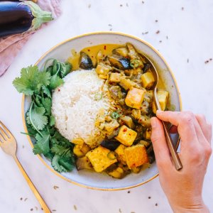 Eggplant Tofu Curry